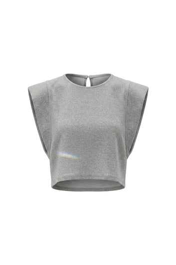 BLUSA PLATA METALIZADA