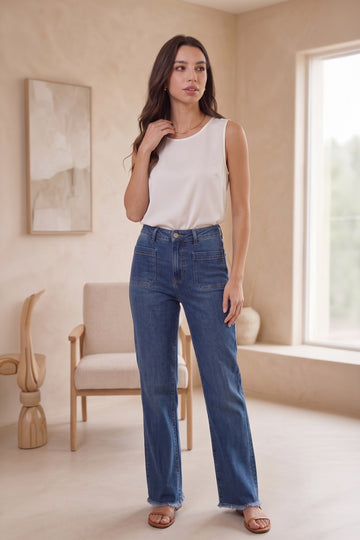 JEAN BOOT CUT HIGH RISE