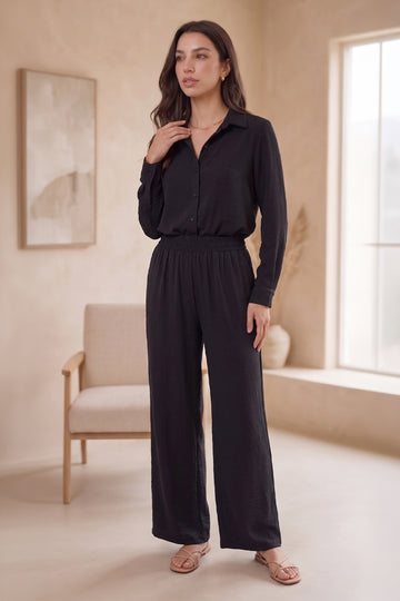 PANTALON FLARE PJ NEGRO