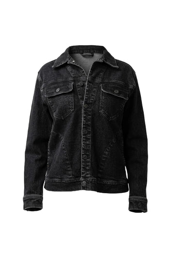 CHAQUETA JEAN OVERSIZE COLOR NEGRO