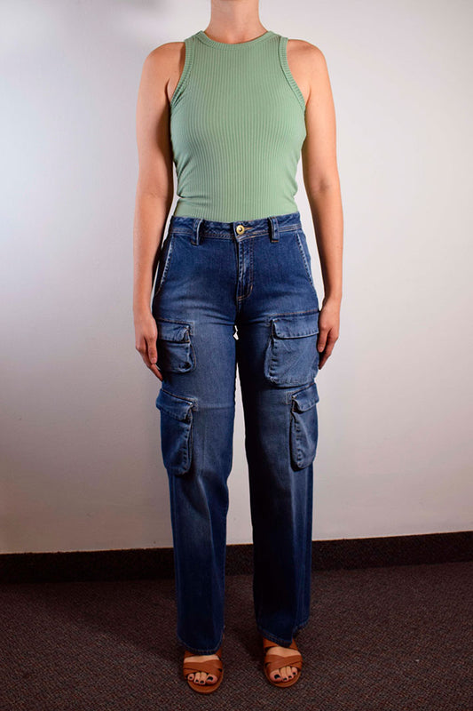 Jean wide leg - KATHE cargo