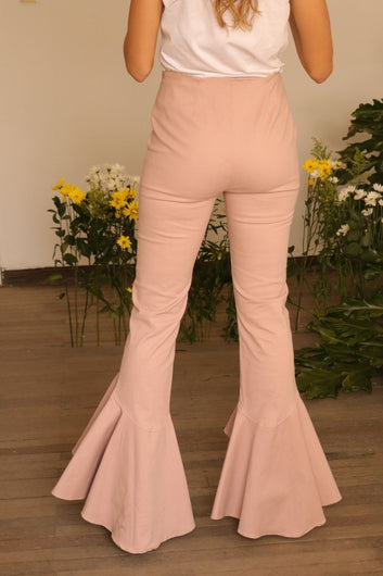 Pantalón estilo mambo color rosa